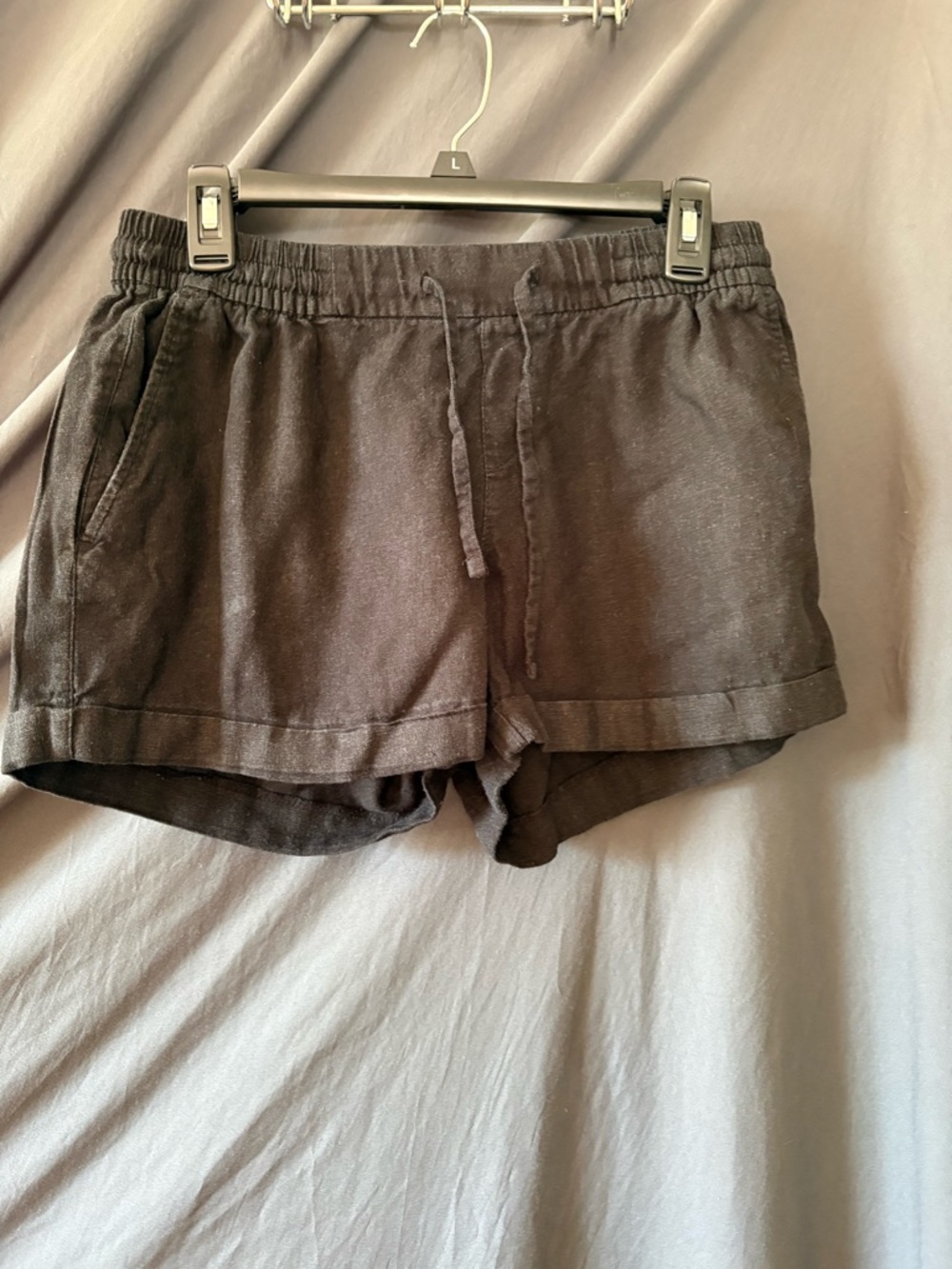 Old Navy Black Elastic Drawstring Athletic Shorts